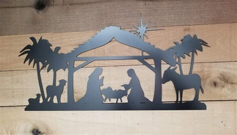 Metal Nativity Cut Out 